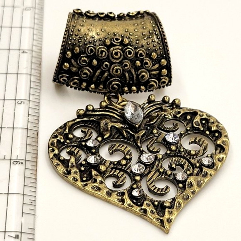Scarf Necklace Jewelry, with Antique and Crystal Coloring